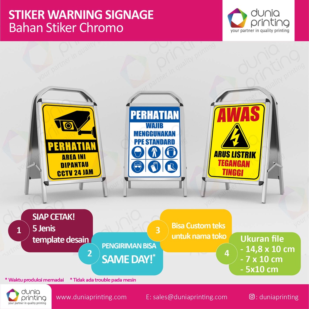 

Sticker Safety & Warning Signage