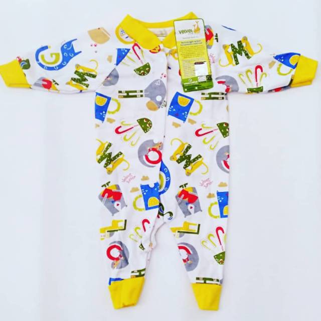 Baju kodok velvet oblong newborn