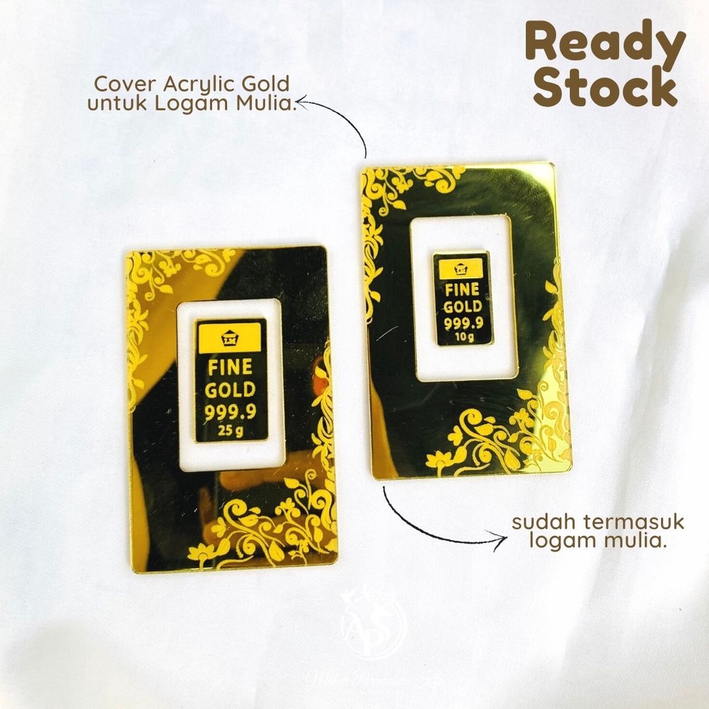 Replika Sertifikat + Logam Mulia Acrylic Miror Gold READY STOCK