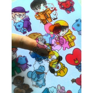  Stiker  kpop BTS  BT21 Shopee  Indonesia