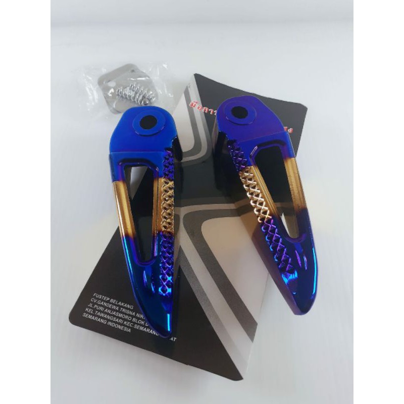 FOOT STEP SCOOPY STEP SCOOPY 2TONE PIJAKAN BELAKANG SCOOPY 2TONE ASLI BAKARAN IMPORT