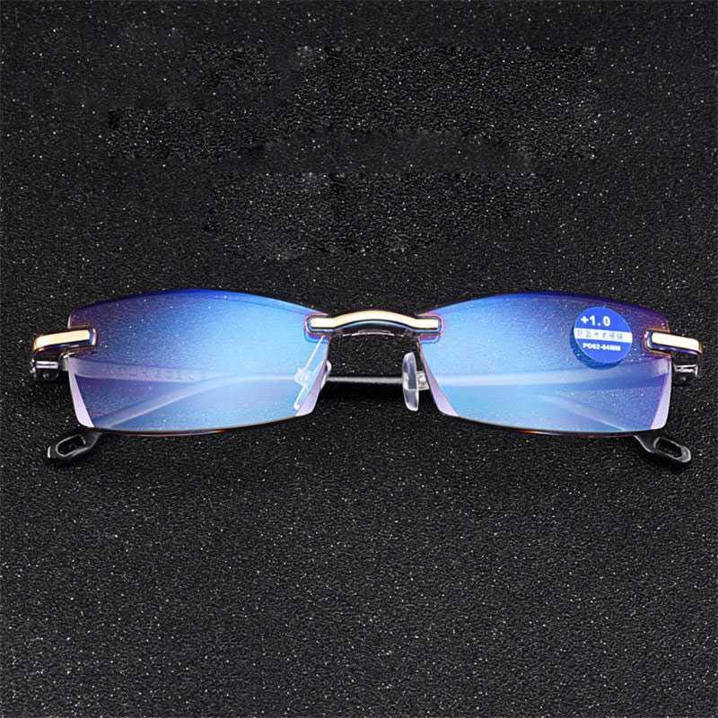 BELMON Kacamata Baca Frameless Blue Film Reading Glasses Plus 1 - 641 ( Mughnii )