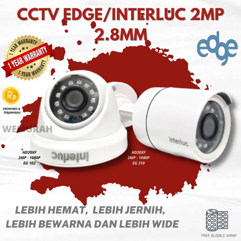 CCTV Indoor &amp; Outdoor 2MP EDGE - Kamera Pengintai HD1080P