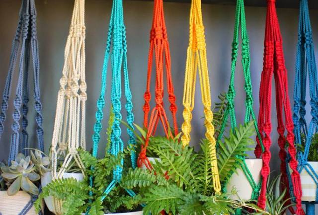 READY STOK) macrame Pot gantung/ macrame plant hanger (POT 001)