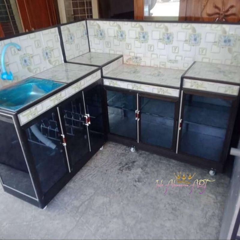 Kitchen Set Dapur Sehat - Meja Kompor Bahan Alumunium Tebal