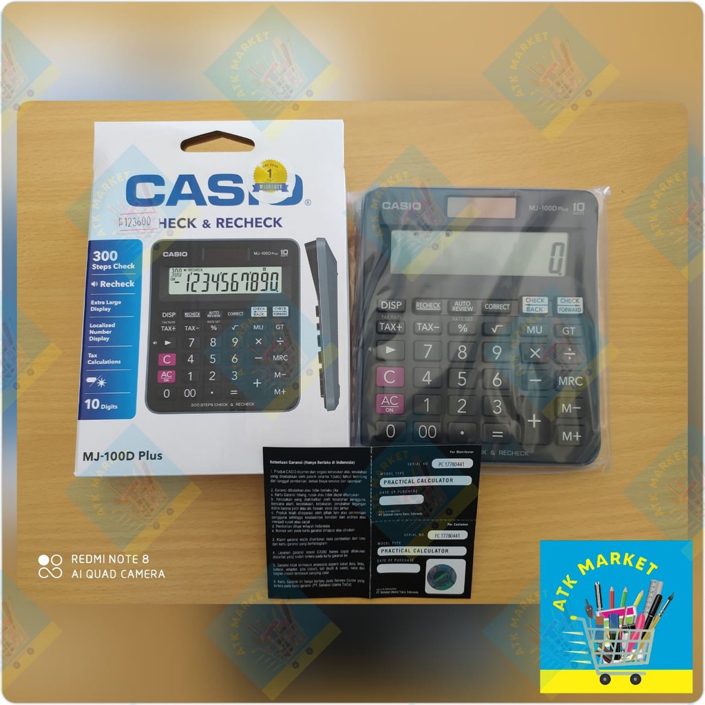 

CASIO Calculator MJ-100D plus & MJ-120D plus, 10 Digit & 12 Digit