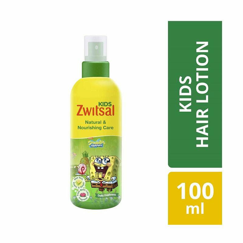 Zwitsal Hair Lotion Kids Spongebob Hijau Spray 100ml