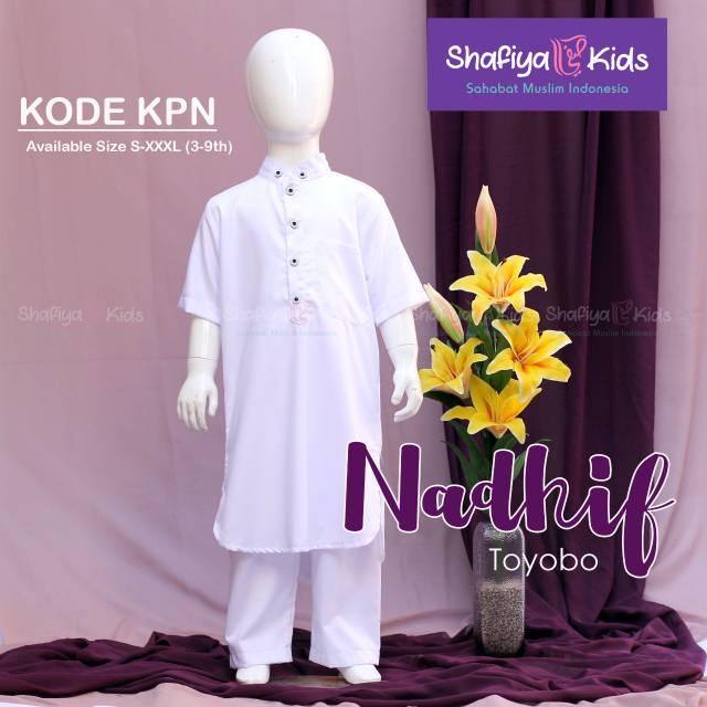 Kurta putih anak shafiya kids