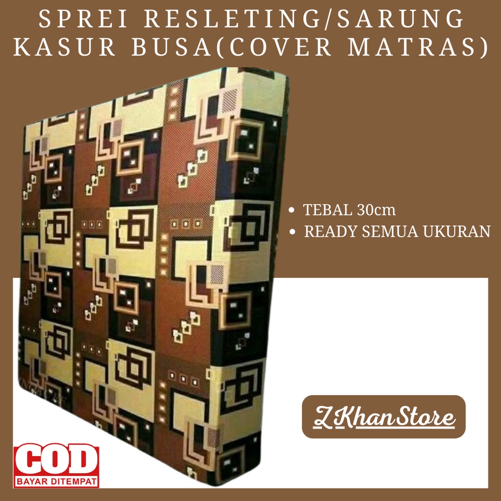 Sarung kasur resleting/Sprei resleting semua ukuran dengan ketebalan 30cm