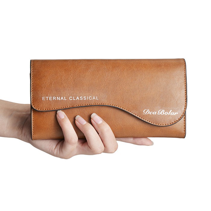 Dompet Panjang Kulit Pria Wanita Deabolar Leather Wallet K3202-3