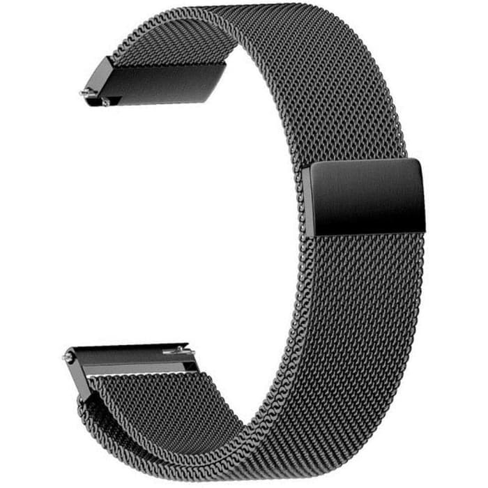 Tali Jam Strap Milanese Loop Watchband Stainless 22mm Asus Zenwatch 2 - Hitam