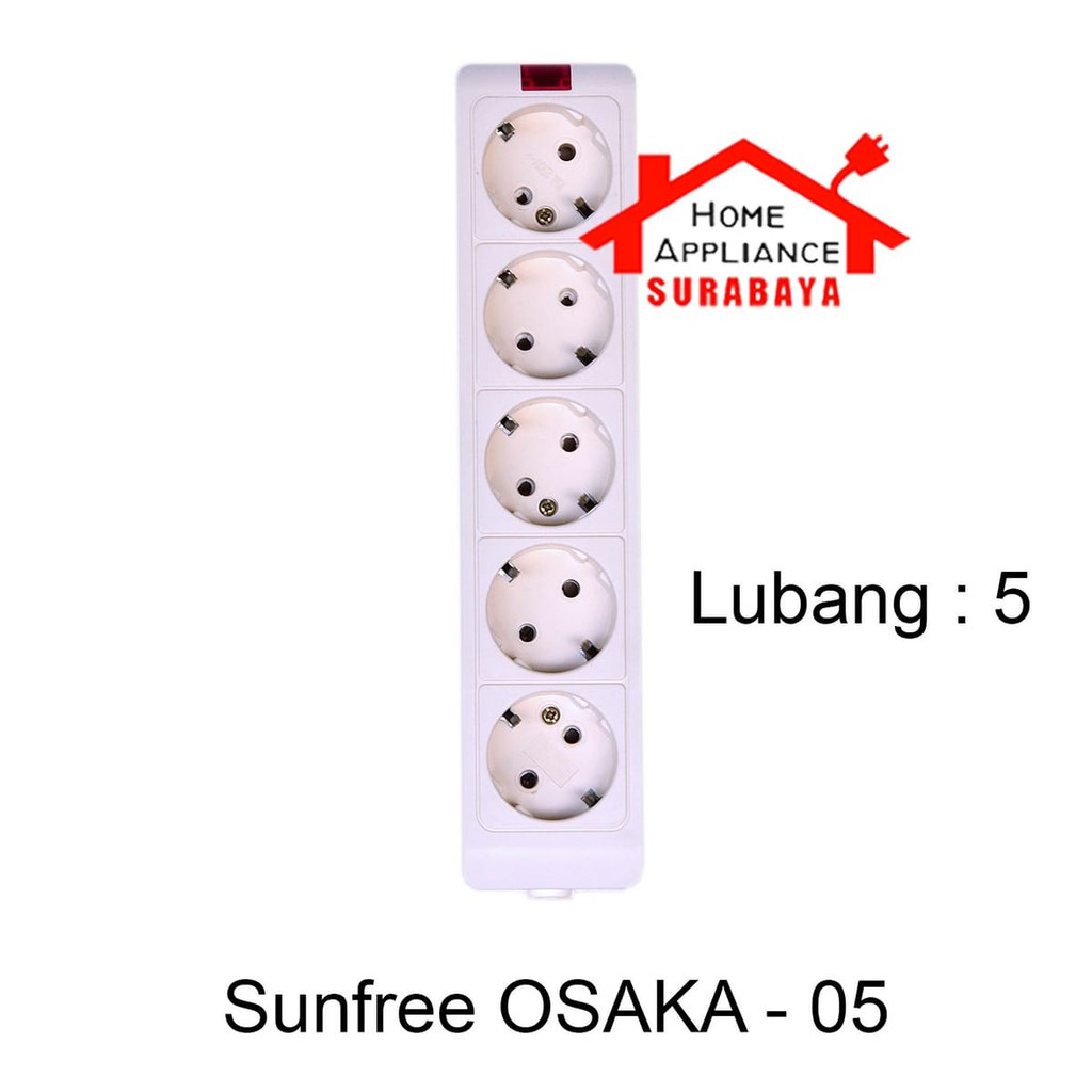 Terminal Stop Kontak Kuningan SNI 2 3 4 5 Lubang Sunfree Osaka 02 03 04 05