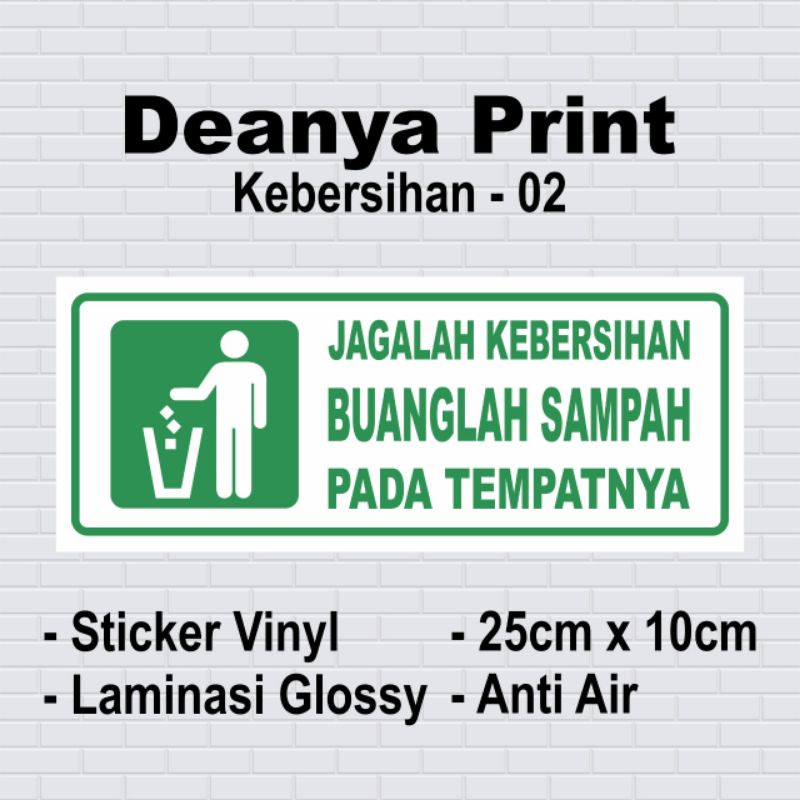 

Sticker Peringatan Kebersihan