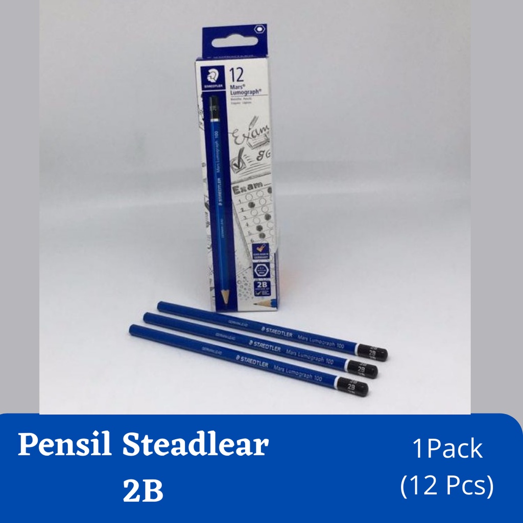 

Pensil 2B Staedler Mars Lumograf Pencil 2B Isi 12