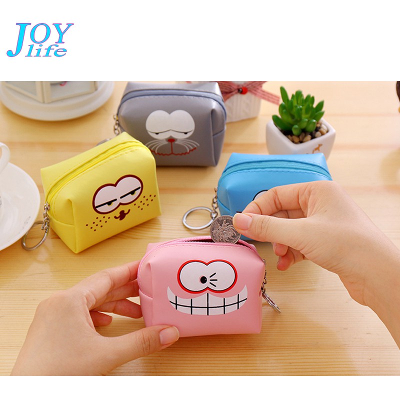 JOYLife Dompet Koin Lucu Karakter Anak Wanita Travel Mini JOYLife Dompet Koin Lucu Karakter Anak Wanita Travel Mini