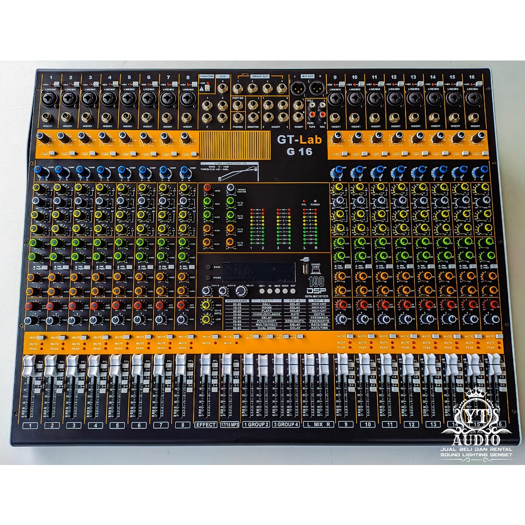 Mixer GT Lab G16 TERBARU 16 Chanel Original RDW + COMPRESS