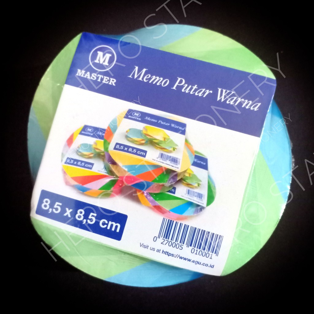 

Memo putar warna notes kertas persegi master 8.5 cm RJ4