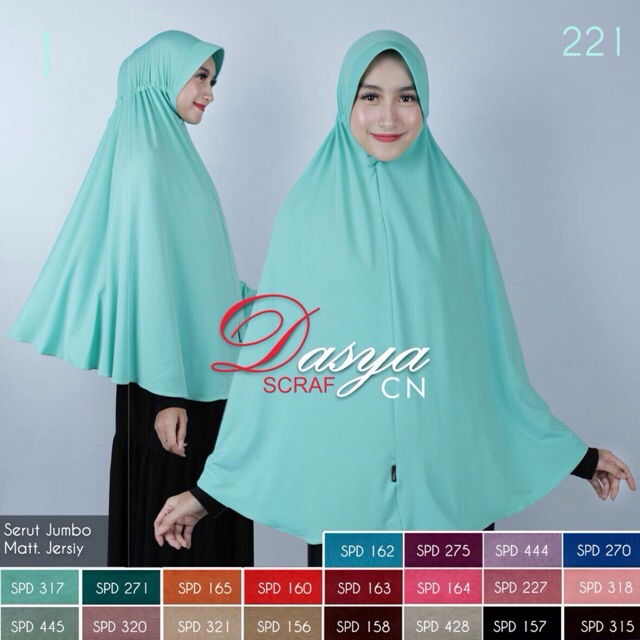 MURAH  GROSIR 10PCS Jilbab hijab Serut Jumbo Dasya Jersey GROSIR JILBAB TERLARIS TERMURAH JAWA