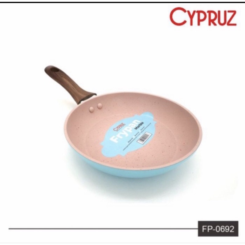 Frying Pan CYPRUZ mini Fry pan pastel marble wajan penggorengan 12cm 14cm 16cm