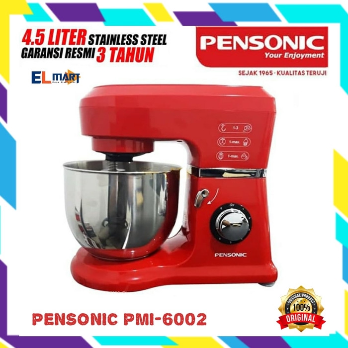 Mixer Adonan Roti Planetary 4,5L PENSONIC PMI 6002 - PMI6002 Grande Stand mixer Pensonic 6002 ori