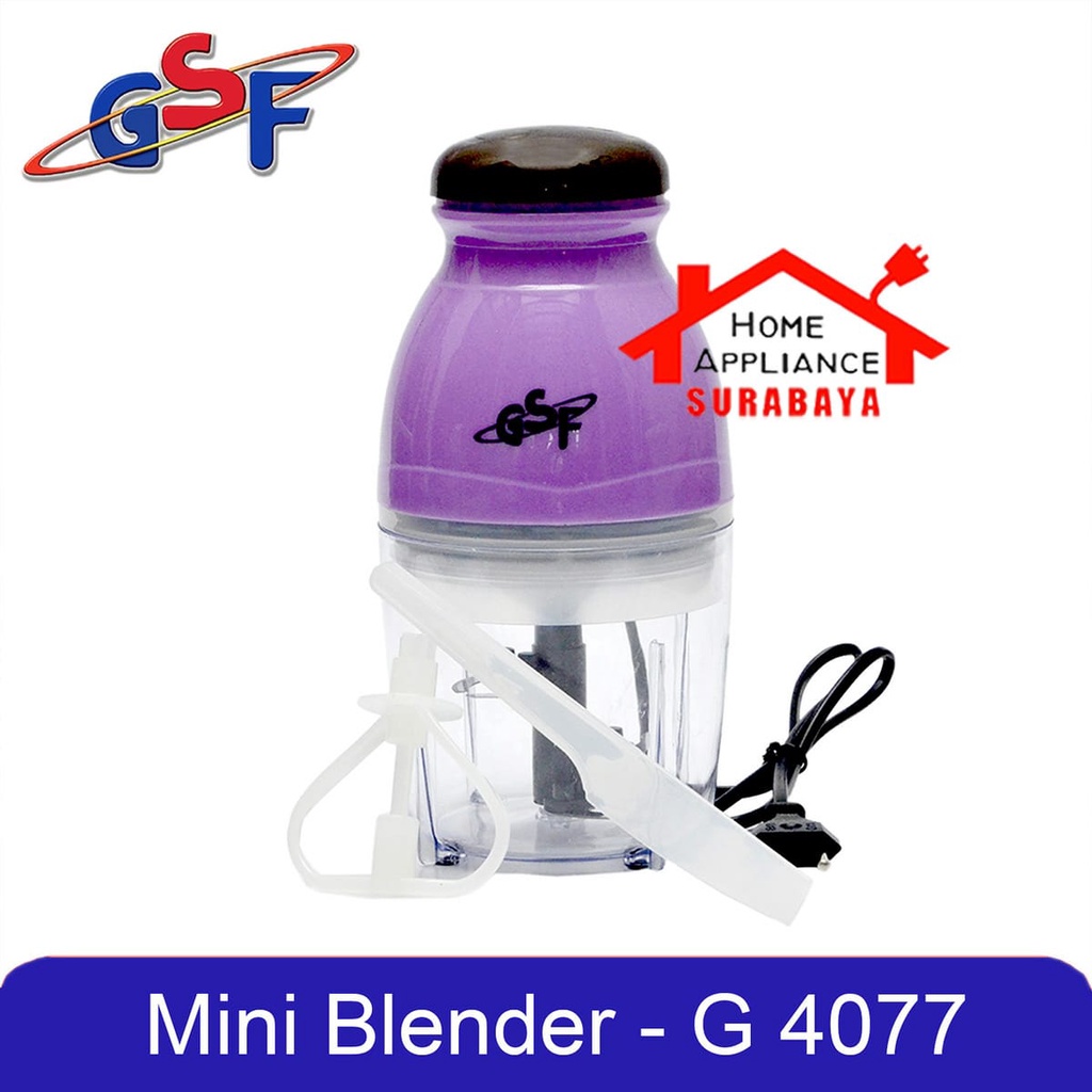Blender Kapsul Capsule Cutter Quatre Mini Food Processor GSF G-4077 G 4077-UNGU + BUBBLE
