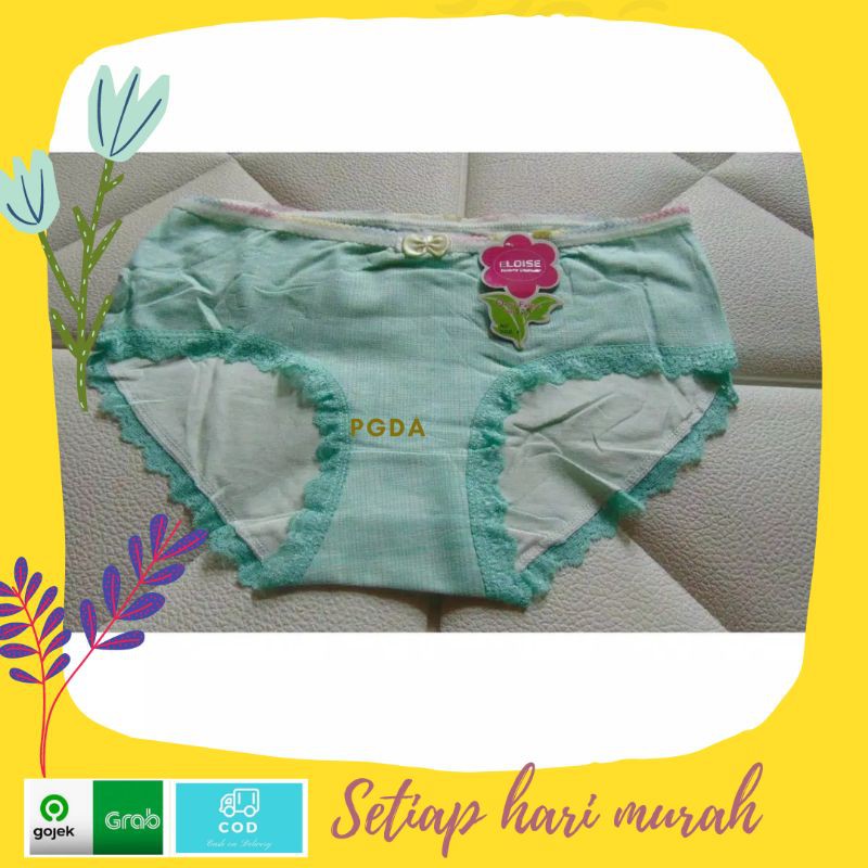 PGDA - CD Wanita M309 Eloise / Celana Dalam Wanita Eloise Halus Murah Katun