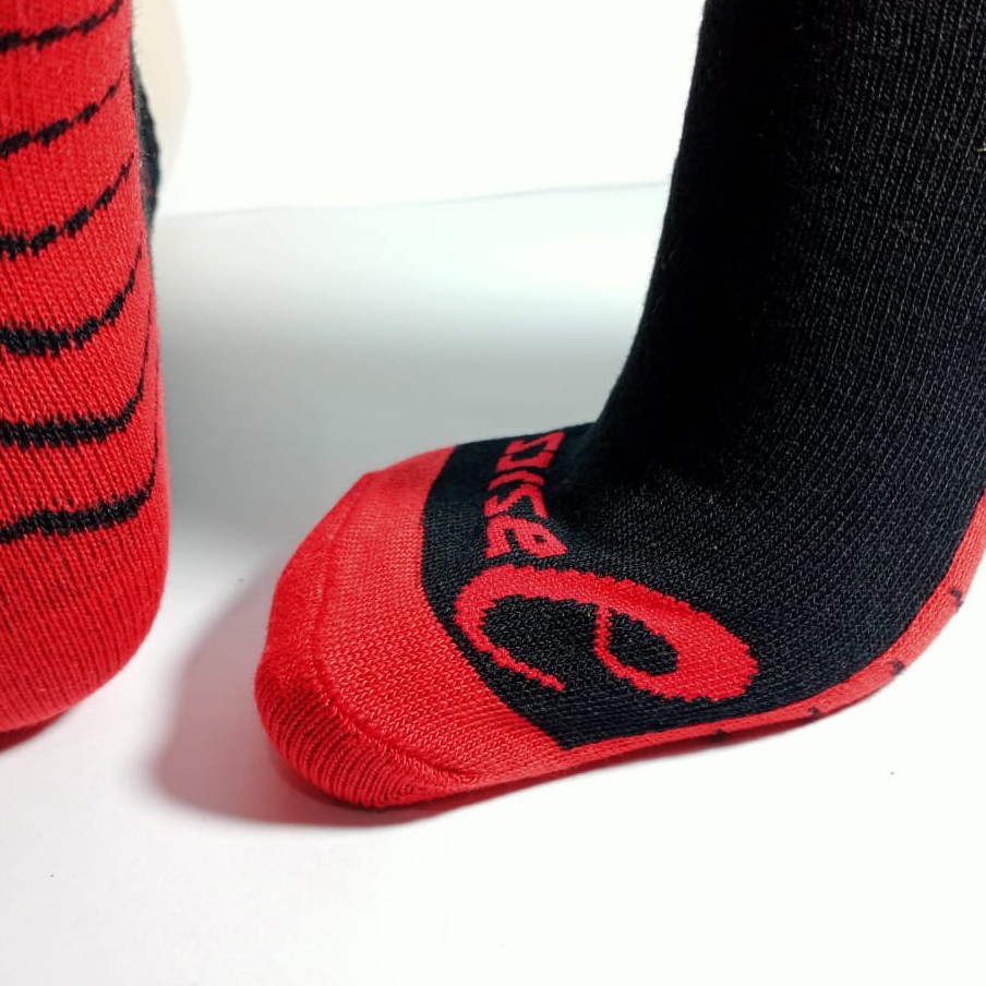 (PERPASANG) KAOS KAKI SPORT/ KAOS KAKI  OLAH RAGA MOTIF OASICS NEW