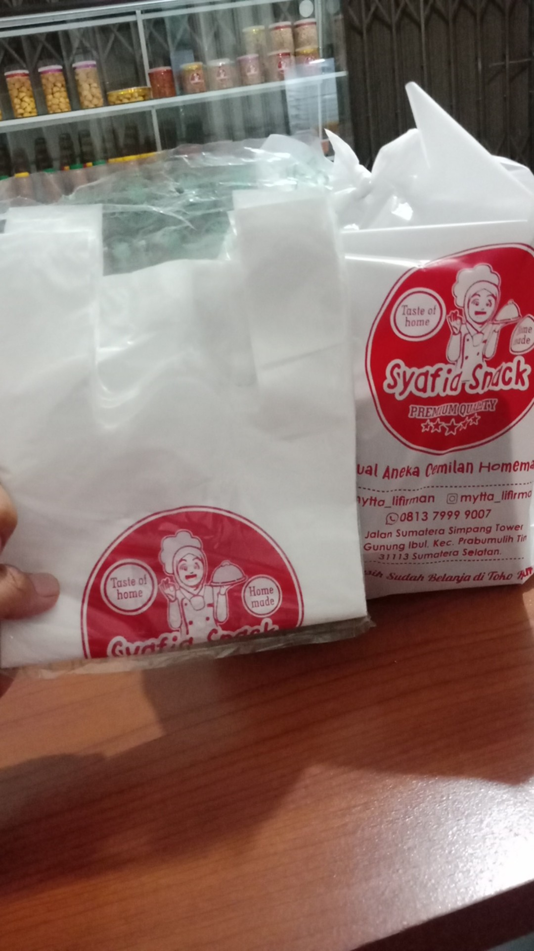 Kresek Sablon Kecil (min Order 5 Pak Bisa Campur Dengan Ukuran Sedang)harga Utk 1 Pack