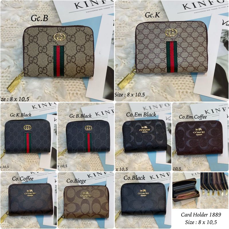 Dompet kartu/card holder LV  asli kulit