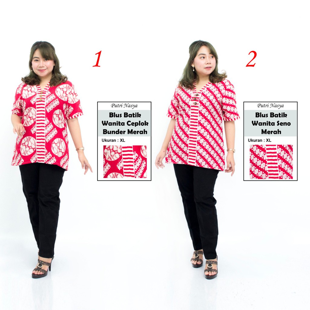 blus batik super jumbo / atasan batik super jumbo / blus panjang / kemeja batik / atasan batik