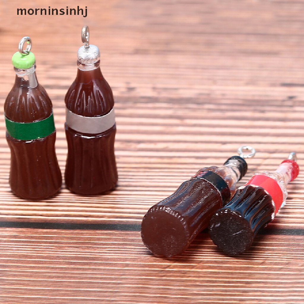 10pcs Liontin Botol Mornin Bahan Resin Untuk Gantungan Kunci / Kalung Diy