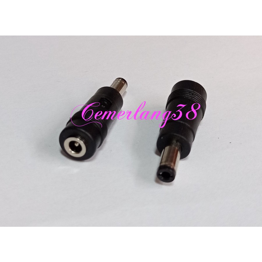 Sambungan Jack DC (K-B) 4.0 x 1.7 mm to 5.0 x 2.5 mm/Female to Male