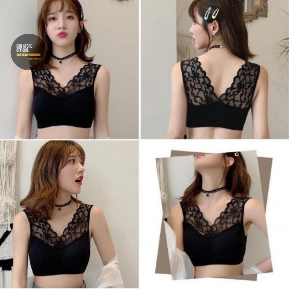 Readystock / 6FD Promo Bra Paris Bralette - Push Up Bra - Bra Sport - Bra dengan Busa - Bra Tanpa Ka