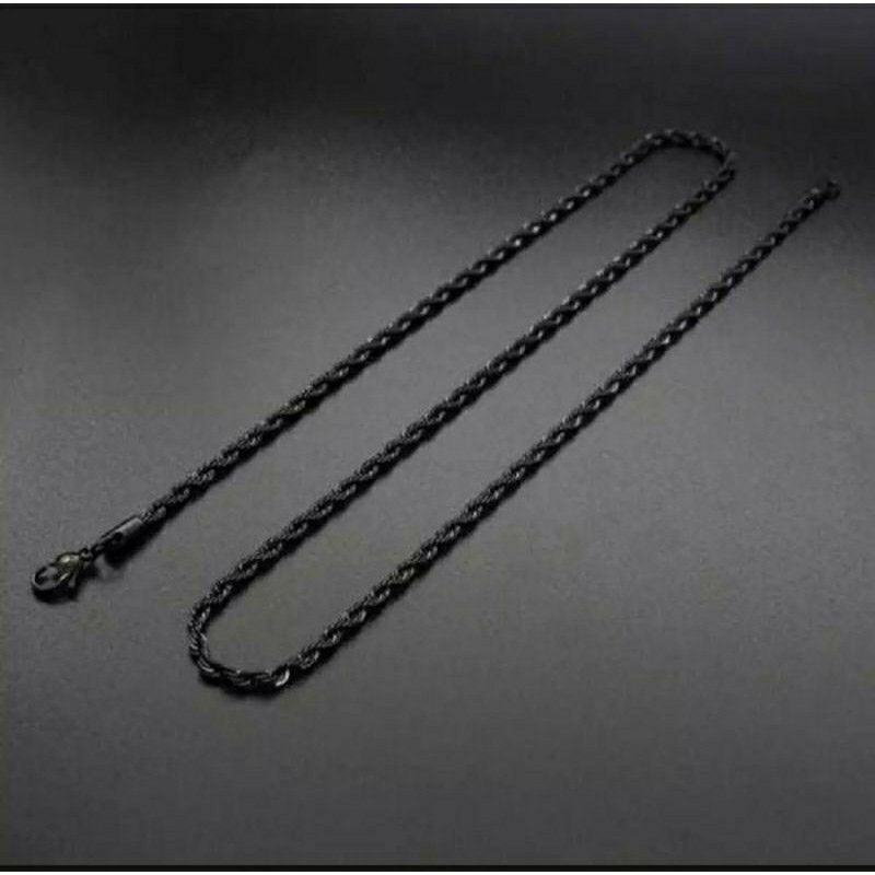 Kalung Titanium Model Tambang High Quality Anti Karat