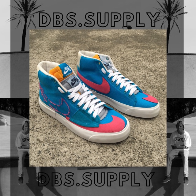 Nike Blazer Mid Edge Blue Double Tongue