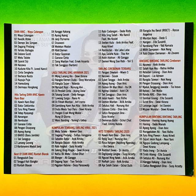 Kaset Mp3 Special Musik Lagu Tarling Cirebonan Terbaik Shopee Indonesia