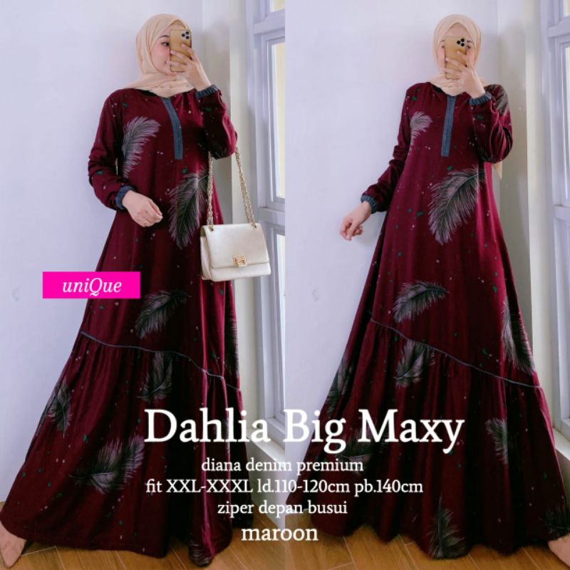 Dahlia Maxy Dress Busui Jumbo Gamis Big Size Dress Muslimah Levila Maxy gamis diana denim jumbo busui xxxl ld 120cm Gamis Bahan Adem Gamis Muslim Lebaran Terbaru Gamis Wanita Super Jumbo Levila Dres Jumbo Busui Friendly Gamis Kondangan Remaja Muslimah