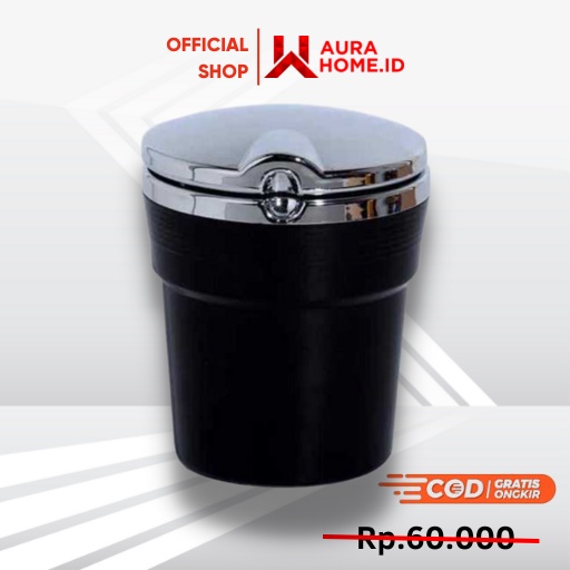 Asbak Mobil dengan Lampu LED / Asbak Rokok LED Mobil Tanpa Asap Penghisab Asap Avanza Aesthetic Brio