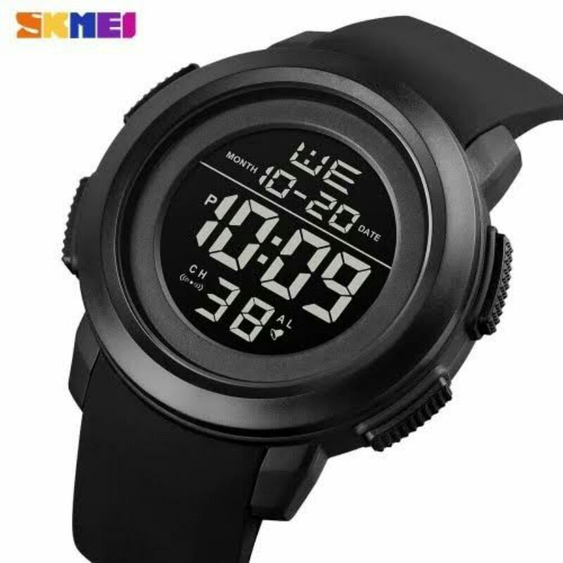 jam tangan pria skmei 1719 original garansi skmei 1719 digital tali rubber