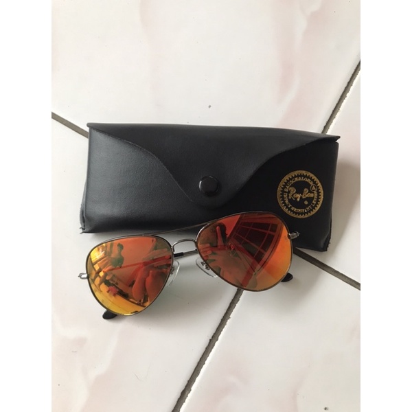 KACAMATA Reyban Aviator 3026 Size 62 Polarized Gold