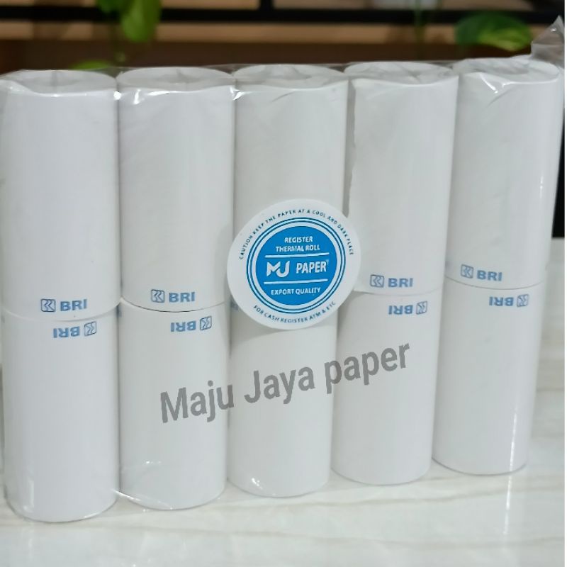 

KERTAS THERMAL EDC LOGO BANK BRI 58X30/57X30 PAKET 10 ROLL/1 PACK