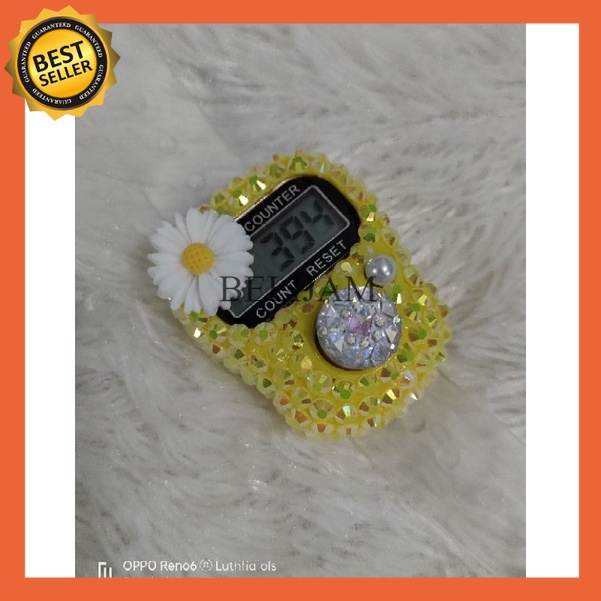 TASBIH DIGITAL CANTIK / TASBIH DIGITAL SWAROVSKI [Sun flowers] tasbeh - tasbih digital - tasbih digi