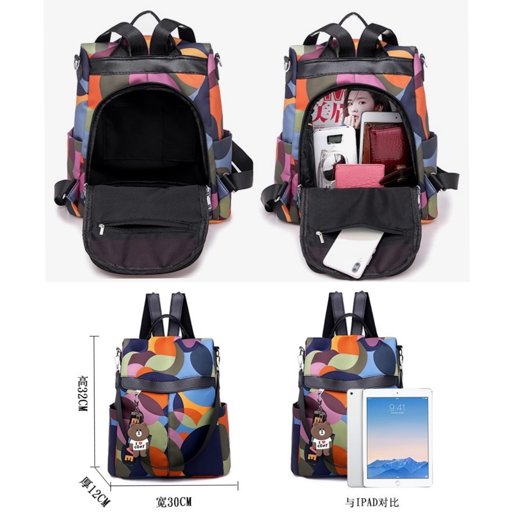 TAS RANSEL WANITA BACKPACK CEWEK IMPORT ANTI AIR SEKOLAH MURAH KULIAH KERJA KOREA GENDONG PUNGGUNG CABILLA TA610M4 REMAJA KEKINIAN FASHION PREMIUM BATAM BRANDED GEMBLOK RANGSEL