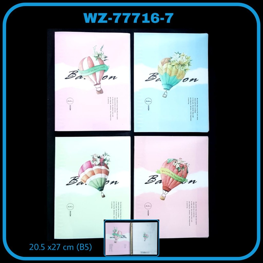 

Binder besar B5 cetak cover balloon 77716-07