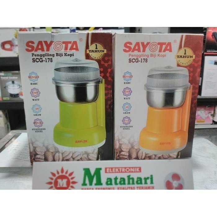 SAYOTA Coffee Grinder Penggiling Biji Kopi,Blender Obat, Bumbu SCG-178