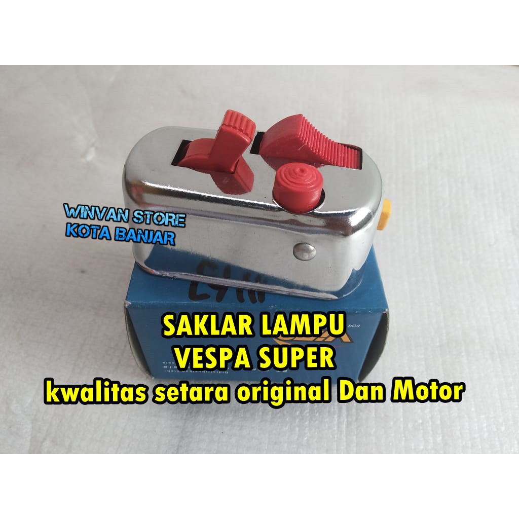 Saklar sakelar lampu vespa super sprint bajay VIFO jaminan kwalitas DanMotor
