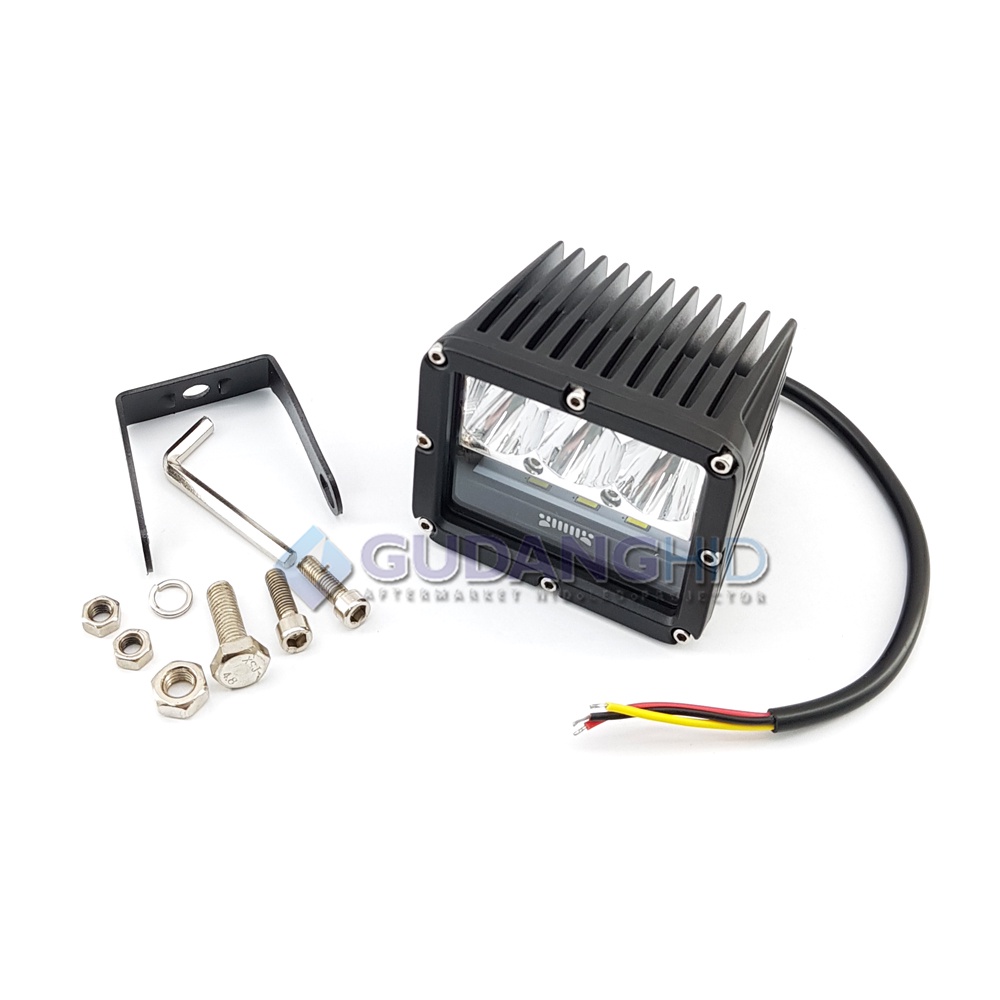 Lampu Tembak Sorot LED Cree 60W CWL 6 Mata LED Hi-Lo Cut Off Projie 2 Warna