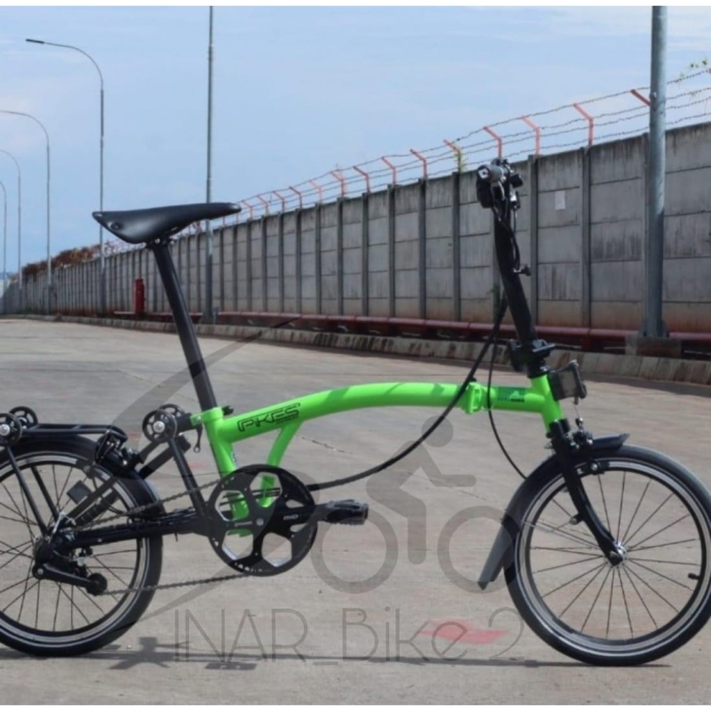 Sepeda Lipat Element Pikes Gen 2 Lime Green (Ekspedisi)