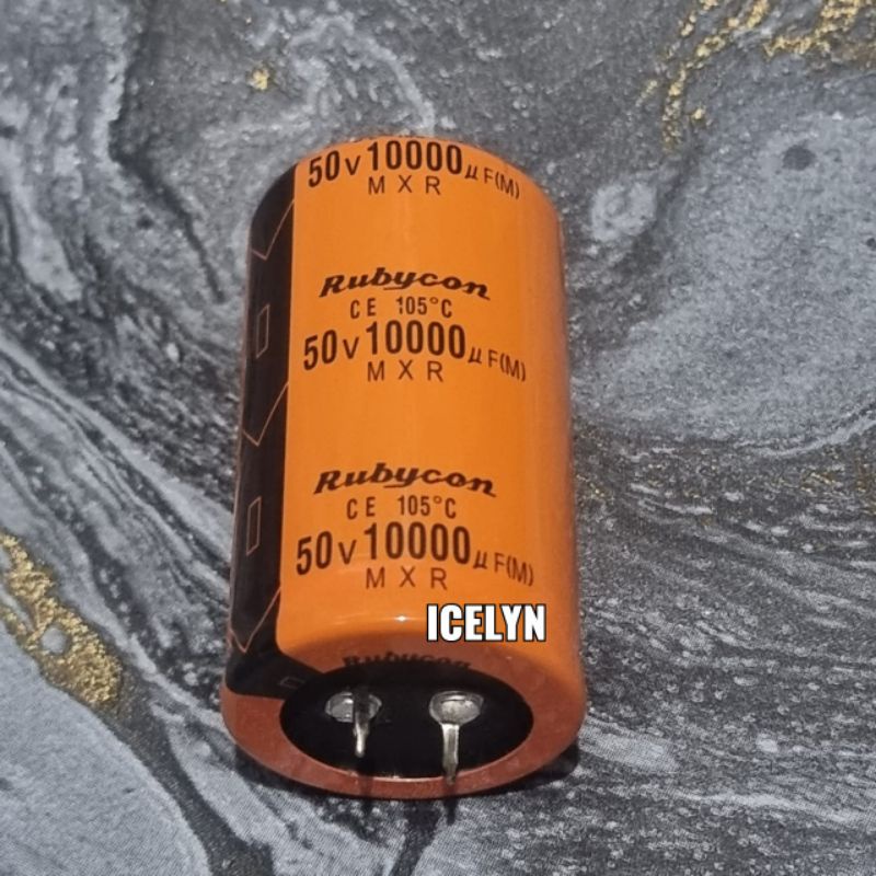 Elco 10000uf 50v Rubycon Orange