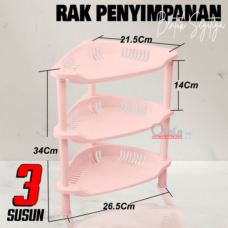 RAK PENYIMPANAN / RAK SUDUT 3SUSUN OLL-0915